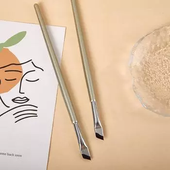 1 шт., усовершенствованная кисть для подводки глаз с ультратонким лезвием и тонким углом, плоская кисть для бровей под глазами, точная кисть для прорисовки деталей 17.4cm*6.85in