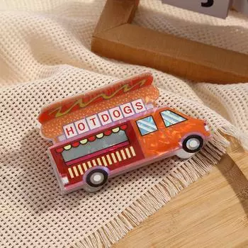 1 шт. Установка собачьего прилавка, вагон-ресторан, зажим-краб, персонализированный креативный автомобиль, зажим-акула, аксессуар для волос, заколка для волос