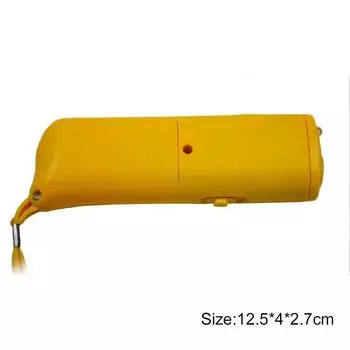 1 шт. Устройство для дрессировки собак, отпугиватель собак, ультразвуковой, без батареи, высококачественный светодиодный тренажер, ультразвуковой, 3 в 1, изящный, черный, для домашних собак, уникальный чёрный