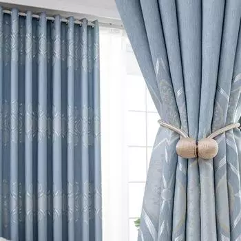 1 шт., утолщенная тканевая занавеска в скандинавском стиле, теплоизоляция, современная простая плотная занавеска для оконных стен, гостиных, спален 100x130cm
