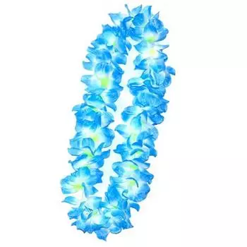 1 шт. утолщенные гавайские леи для танца Хула Луау, вечерние цветочные цепочки и ожерелья для вечеринок, сувениры, торжества и украшения разноцветный