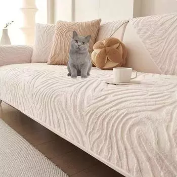 1 шт. утолщенный плюшевый чехол для дивана для гостиной, зимний коврик для дивана, нескользящее осенне-зимнее полотенце для дивана, декор для гостиной 70x70 A