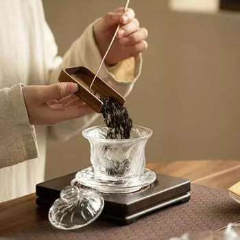 1 шт., утолщенный стеклянный чайный сервиз, стеклянная покрытая льдом чаша, бытовая чашка для чая кунг-фу, заварочный чайник для дома, ресторана, отеля, офиса, чайные аксессуары, подарок для чая 1pc