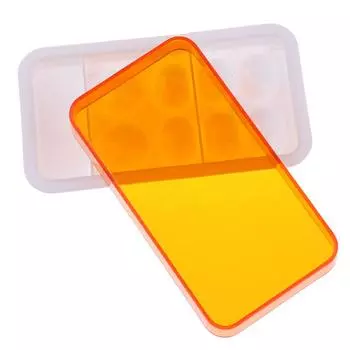 1 шт., увлажняющая пластина для смешивания и полива стоматологической смолы с крышкой, палитра с 8 слотами