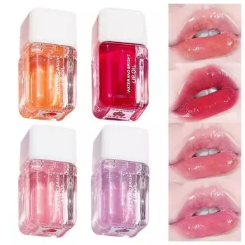 1 шт. увлажняющее масло для блеска губ, долговечное, припухшее, увлажняющее масло для губ для женщин, прозрачная губная помада для ухода за губами и сухими губами, пухлая губа 3 мл One Size оранжевый