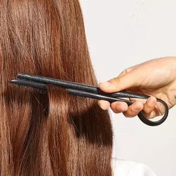 1 шт., V-образная расческа для выпрямления волос, парикмахерская расческа, щипцы, гладкие инструменты для укладки волос для женщин, щетка для волос, выпрямитель