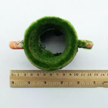 1 шт. Ваза из смолы с мхом, аксессуары для украшения аквариума с рыбами и креветками, ландшафтные украшения