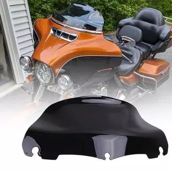 1 шт. Верхнее ветровое стекло мотоцикла, ветровое стекло, подходит для Harley Touring Street Glide, Electra Glide, Tri Glide 2014-2019 коричневый