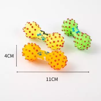 1 шт. Веселые игрушки для жевания домашних животных - дизайн в виде костей и пищащие звуки - цвета различаются