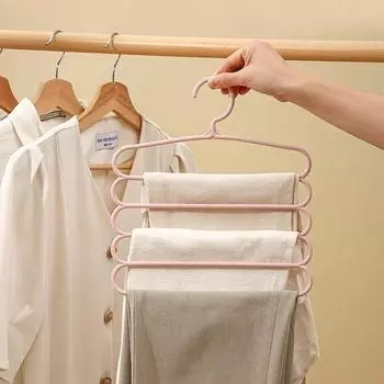 1 шт. Вешалка для брюк, держатели, многофункциональная вешалка для брюк, стойка для хранения одежды, вешалка для галстуков, шарфов, ремней, полотенец, нескользящая вешалка M белый