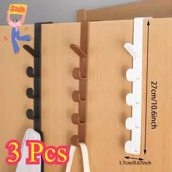 1 шт. Вешалка для одежды за дверью, крючок для пальто, вешалка за дверью шкафа, крючок для двери в общежитие, аксессуары для ванной комнаты