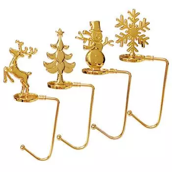 1 шт. Вешалки для чулок Рождественский крючок в виде снежинки Рождественские крючки для чулок Рождественские держатели для чулок