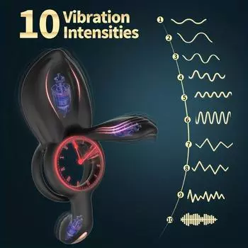 1 шт. Вибратор с кольцом на пенис для пары 3 в 1 Вибратор с кольцом на член 10 режимов Вибратор с кольцом на пенис для мужчин Вибратор для вагины для мужчин Стимулятор точки G для женского клитора Three Powerful Vibration Motor