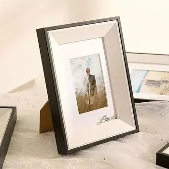 1 шт. Винтажная рамка для картины из цельного дерева, квадратная простая деревянная рамка для масляной живописи, рамка из полосового дерева, рамка для фото, коричневая рамка для картины Pack of 1