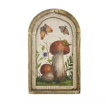 1 шт. Винтажные настенные картины Rabbit Inn Art Print Деревянный кролик Картина маслом Ретро-украшение для дома