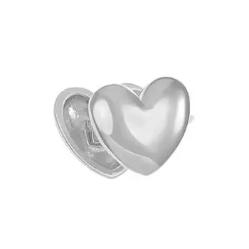 1 шт. Винтажные простые клипсы-каффы в виде сердца без пирсинга для женщин, модная бижутерия, серебристого цвета, новые подарки для вечеринок