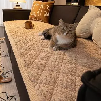 1 шт. Винтажный стеганый вельветовый чехол на диван с нескользящей подкладкой, мягкий цвет, геометрический узор, можно стирать в машине 70*70cm