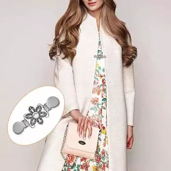 1 шт. Винтажный свитер, кардиган, зажим для утиного рта, бисерная жемчужина, брошь, пряжка для воротника рубашки, подвеска, подарок, украшение для одежды 1 шт.