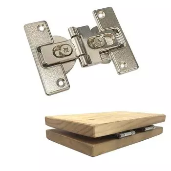 1 шт. Внутренний открывающийся складной дверной шарнир 180 градусов шкаф для одежды с двумя чашками