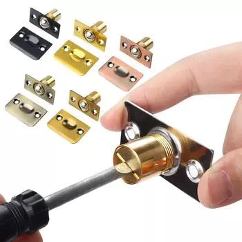 1 шт. Внутренняя дверь из нержавеющей стали, деревянная дверь, дверная пряжка, верхний бортик, локатор дверной карты One Size чёрный