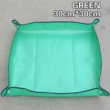 1 шт. Водонепроницаемый коврик для посадки Складной коврик для пересадки садовых растений в горшки Фермерские инструменты для бонсай 30cm зелёный