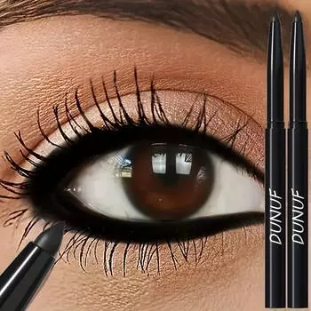 1 шт. Водостойкие черные карандаши для глаз, долговечные, не размазывающиеся, подводка для глаз, удобный для начинающих, подарок для макияжа глаз чёрный