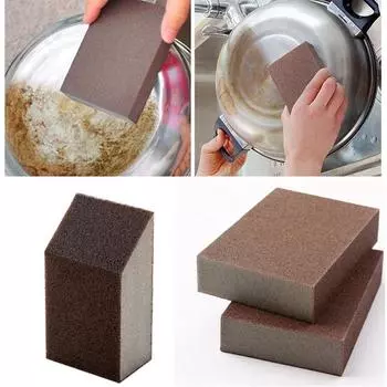 1 шт. Волшебная домашняя кухонная щетка для очистки глинозема наждак для удаления накипи чистая губка 4 cm * 7 cm * 2.5 cm