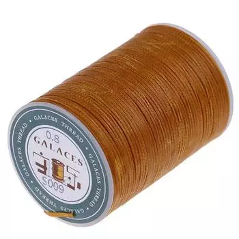 1 шт. Вощеная нить 0,8 мм 90 м полиэстеровый шнур машинная строчка для рукоделия светло-коричневого