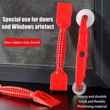 1 шт. Вспомогательный шкив с двумя головками, колесо давления, светодиодная лента, установка оконного экрана, фиксированный ремонтный ролик, ручные инструменты