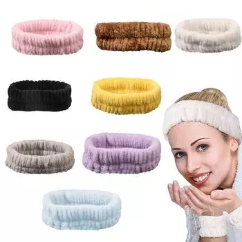 1 шт. Высокоэластичная модная ткань простая спа-повязка на запястье удобные повязки на голову спортивная повязка на голову повязка для макияжа