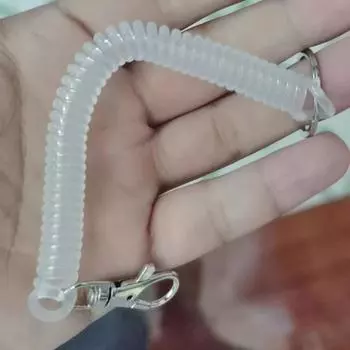 1 шт. Высокоэластичный пластиковый шнур для телефона против потери, пружинный трос, брелок для ключей, сумка, ремешок для мобильного телефона, брелок, цветной пружинный трос