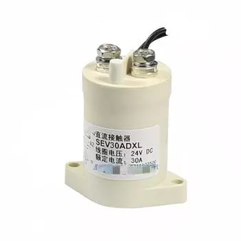 1 шт. Высокое напряжение 5-1000 В 30 А постоянного тока контактор силовое реле SEV30ADXL катушка 12 В 24 В 36 В 48 В 60 В 72 В для зарядки свай электромобиля и т. д.