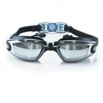 1 шт. Высококачественные взрослые очки для плавания с гальваническим покрытием, очки для близорукости, мужские и женские силиконовые водонепроницаемые очки для плавания Other чёрный