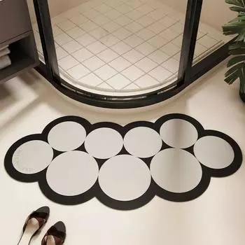 1 шт. Высокомодный простой коврик для ванной комнаты, быстросохнущий, нескользящий, коврик для ног, диатомитовый коврик для ванной, суперабсорбирующий коврик для душа, туалетный коврик 36x75cm