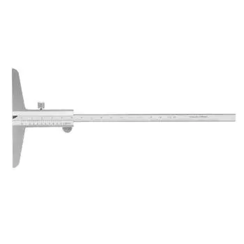 1 шт. Высокоточный штангенциркуль из нержавеющей стали для измерения глубины для машинного процесса(0~150 мм) белый