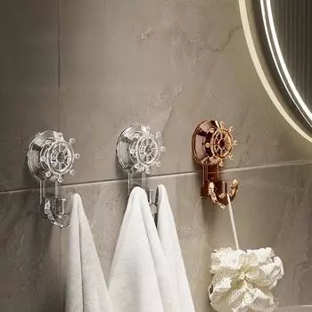 1 шт. в форме компаса, мощные присоски, настенные крючки, декоративные крючки для кухни, ванной комнаты, спальни и офиса, крючки для душа, подвески, внутренние крючки для белый