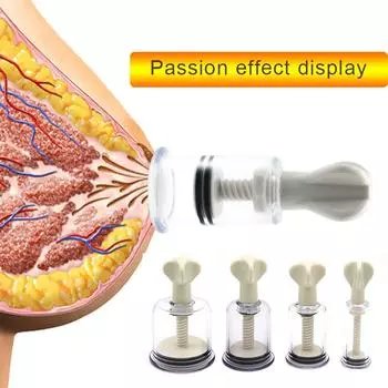 1 шт., вакуумная всасывающая терапия для тела, массажный усилитель сосков, антицеллюлитный вакуумный силиконовый баночный массажер, уход за здоровьем 1.8cm