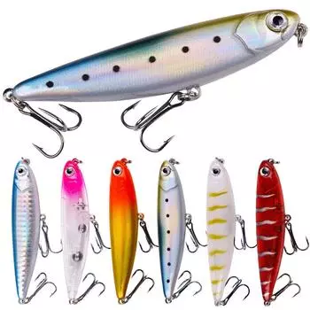 1 шт. Walk The Dog Topwater Fishing Lure 11,6 г 9 см плавающий карандаш приманка крючки свимбейт рыболовный крючок поппер воблер минноу снасти воблер 1#