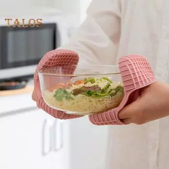 1 шт., варежка для микроволновой печи, компактная, легко чистится, удобная, инновационная, термостойкая, против ожогов, варежка для микроволновой печи для ежедневного использования серый