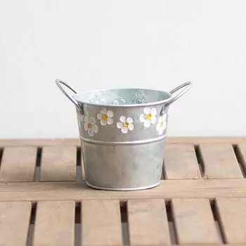 1 шт. ведро для балконных растений, железная настольная ваза для цветов, цветочный горшок для растений, цветочный горшок, домашний садовый декор
