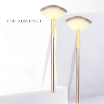 1 шт. веерные кисти для лица, мягкие кисти для макияжа, косметические аппликаторы, деревянная ручка и мягкие волокна для маски для лица 1pc