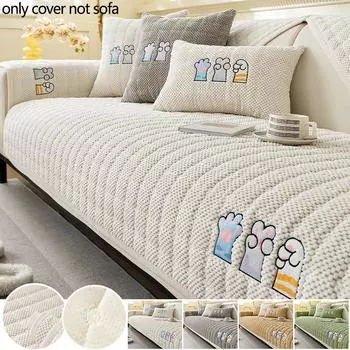1 шт. вельветовый чехол для дивана с изображением кошачьих когтей, мягкий, утолщенный, нескользящий, универсальный, на все времена года, для декора гостиной 30x50cm pillowcase