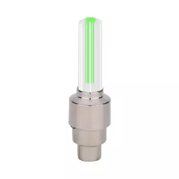 1 шт. велосипедные фонари с датчиком движения, светодиодные фонари с батарейками для крышки клапана зелёный