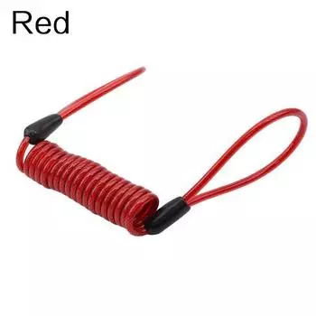 1 шт., велосипедный замок, напоминание, эластичная веревка, противоугонный велосипед, мотоцикл, скутер, пружинный кабель, провод HMM красный
