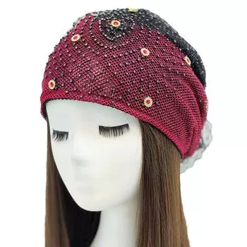 1 шт. вентиляционная модная сетчатая марлевая повязка на голову Grace для уменьшения старения дрель сетчатая шапка кружево