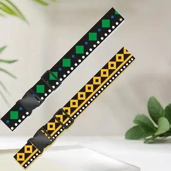 1 шт. веревка для упаковки чемодана на колесиках с прямым фиксированным ремнем, пряжкой для багажа и ремнем для крепления чемодана на колесиках с фиксированным ремнем Green black luggage strap