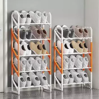 1 шт., вертикальная полка для обуви, стеллаж для обуви «сделай сам», стеллаж для хранения, ящик для домашнего хранения в общежитии 3 layer оранжевый