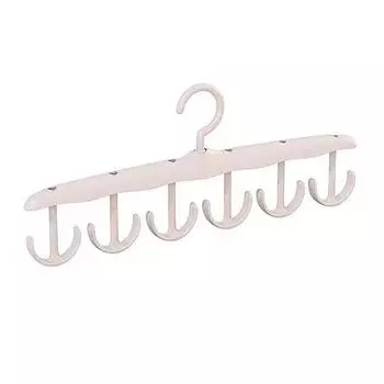 1 шт. вешалка для бюстгальтера для шкафа, вращающиеся на 360 ° многофункциональные стойки с крючком для поясной сумки с камзолом, экономия пространства, стеллаж для хранения жилета белый