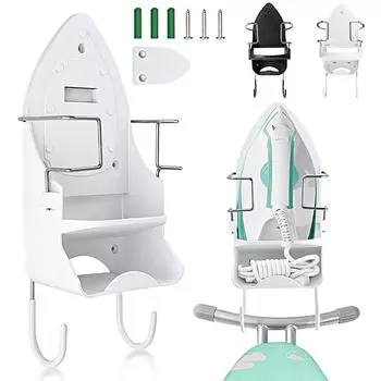 1 шт. вешалка для гладильной доски удобная стойка для хранения портативный термостойкий держатель для утюга настенное крепление крючок для подвешивания органайзер для комнаты