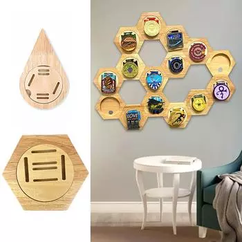 1 шт. вешалка для медалей деревянная почетная медаль футляр для хранения медалей каплевидной формы сотовый